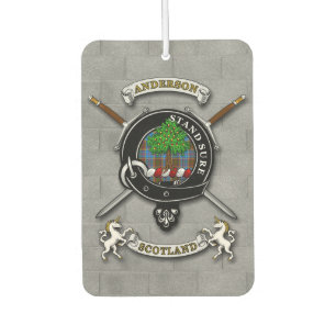 Anderson Clan Badge & Swords Air Freshener