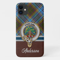 Anderson Clan Badge & Tartan iPhone / iPad case