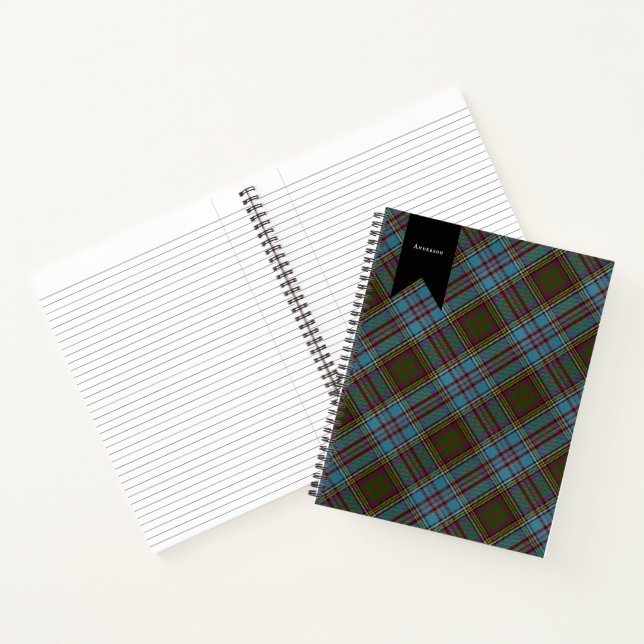 Anderson Clan Highland Wall Accent Notebook (Inside)