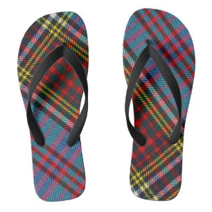 Anderson Clan Tartan Adult Flip Flops, Wide Straps Flip Flops