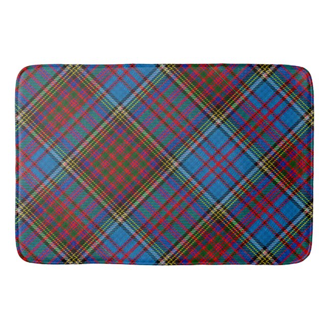 Anderson Clan Tartan (diagonal) Bath Mat (Front)