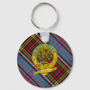 Anderson Clan Tartan & Motif Keychain