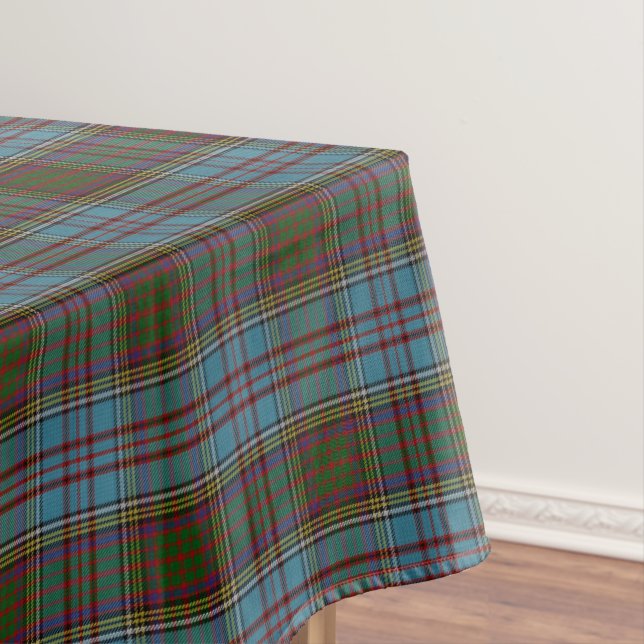 Anderson Clan Tartan Plaid Pattern Scottish Tablecloth (In Situ)