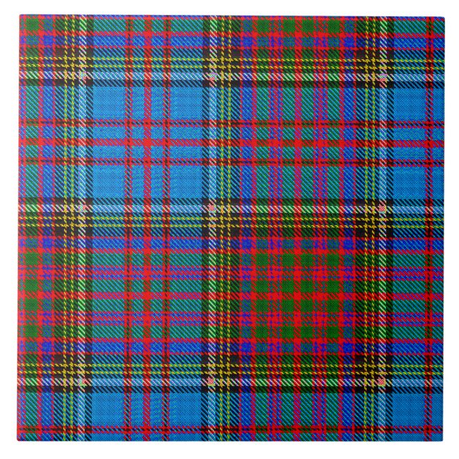 Anderson Clan Tartan Tile (Front)