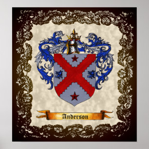 Anderson Coat of Arms Poster