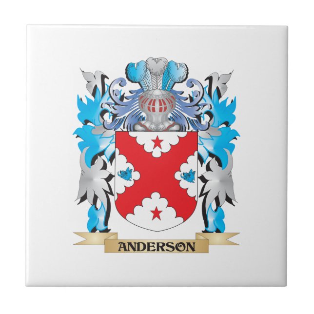 Anderson Coat Of Arms Tile (Front)