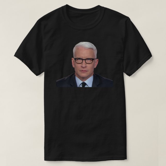 Anderson Cooper Eye Roll  Sticker T-Shirt (Design Front)
