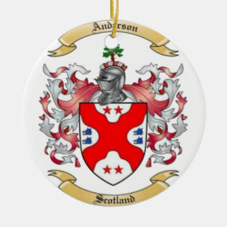 Anderson Family Crest* Ceramic Ornament