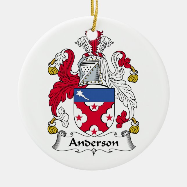 Anderson Family Crest Ornament (Front)