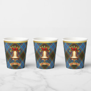 Anderson Personalized Tartan Christmas Paper Cups