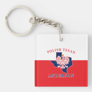 Anderson Polish Texan Keychain