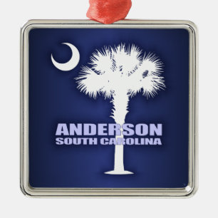 Anderson SC (P&C) Metal Ornament