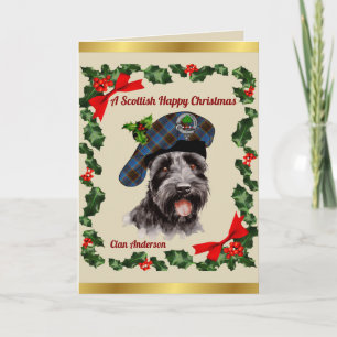 Anderson Scottie Dog Personalized Xmas Card