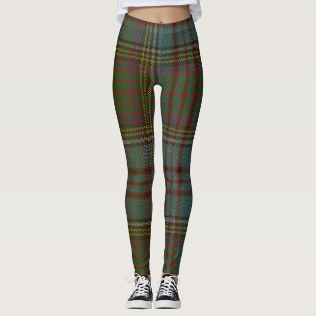 Anderson Scottish Tartan Plaid Leggings (Front)