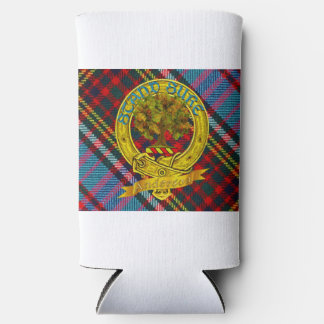 Anderson Tartan and Clan Emblem Seltzer Can Cooler