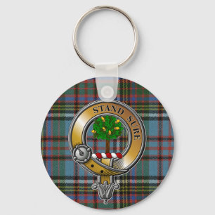 Anderson Tartan & Badge Keychain