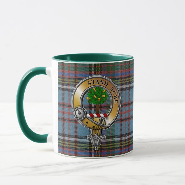 Anderson Tartan & Badge Mug (Left)