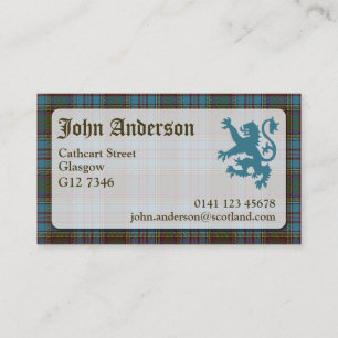 Anderson Tartan Business Card
