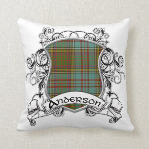 Anderson Tartan Shield Throw Pillow