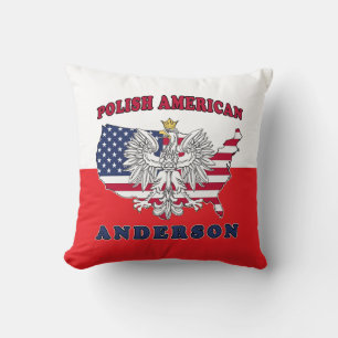 Anderson Texas Polish American Throw Pillow