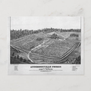 Andersonville Prison by John L Ransom Postcard