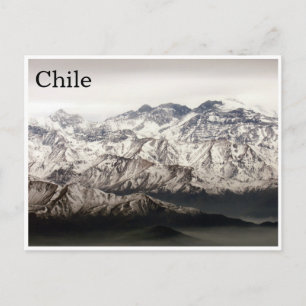 andes chile postcard