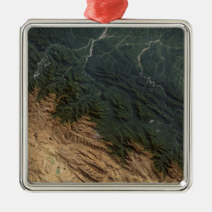 Andes Mountains Metal Ornament