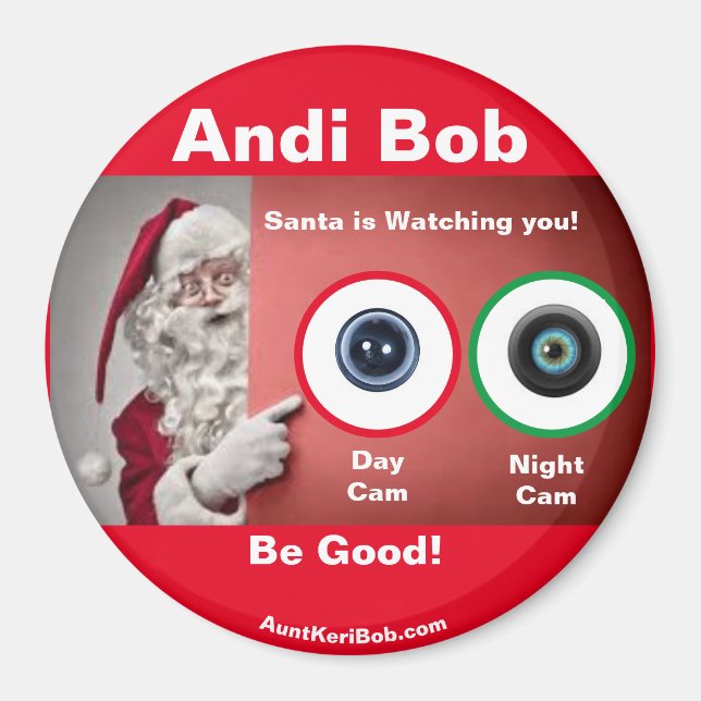 Andi Bob Père Noël regarde Magnet (Devant)
