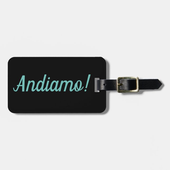 Andiamo Luggage Tag (Front Horizontal)