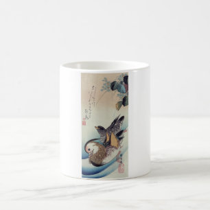 Ando Hiroshige Mandarin Ducks Colour Woodcut Coffee Mug