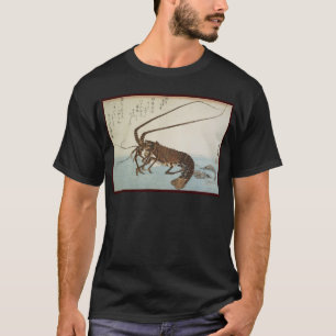 Ando Hiroshige Sheet Lobster and Shrimps T-Shirt