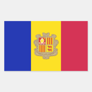 Andorra/Andorran Flag Sticker