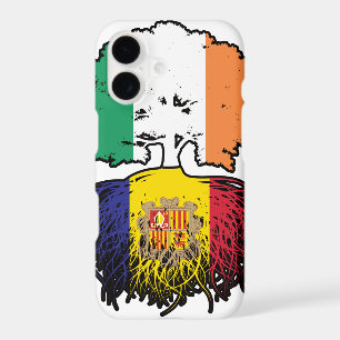 Andorra Andorran Irish Ireland Tree Roots Flag