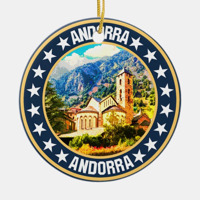 Andorra    ceramic ornament (Front)
