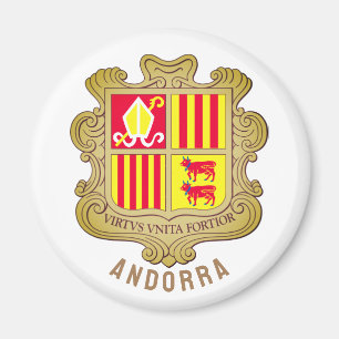 Andorra coat of arms magnet
