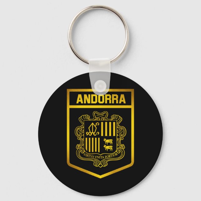 Andorra Emblem Keychain (Front)