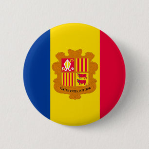 Andorra Flag 2 Inch Round Button