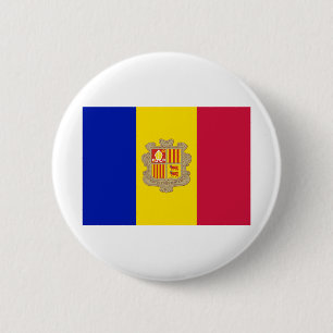 Andorra Flag 2 Inch Round Button