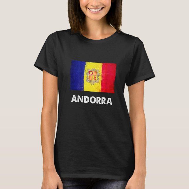 Andorra Flag  Andorran  1 T-Shirt (Front)