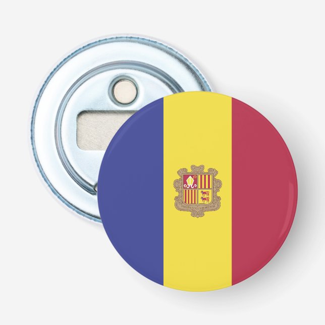 Andorra flag bottle opener (Front)