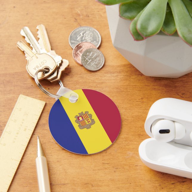 Andorra flag keychain (Desk)