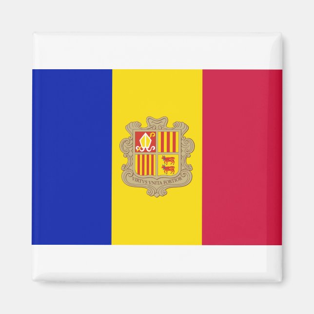 Andorra Flag Magnet (Front)