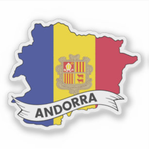 Andorra Flag Map