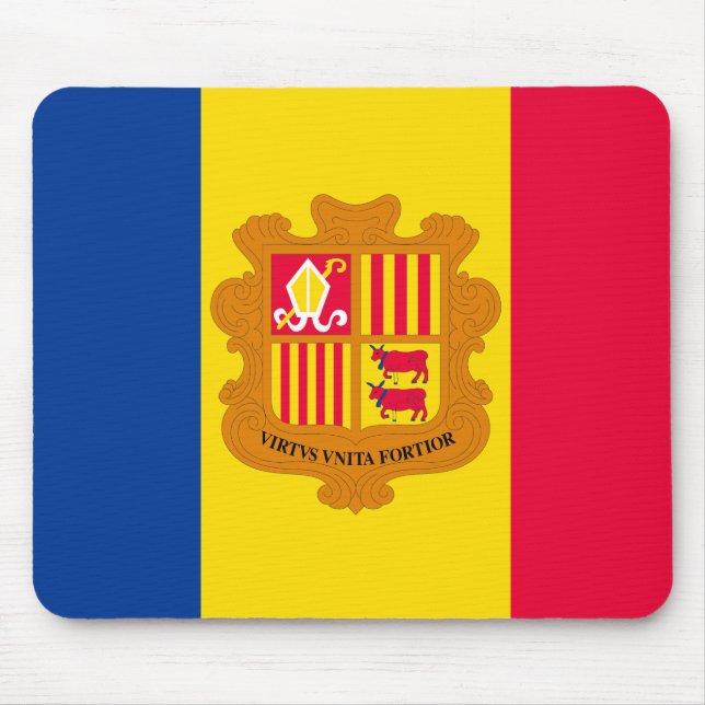 Andorra Flag Mouse Pad (Front)