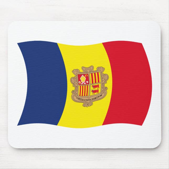 Andorra Flag Mousepad (Front)