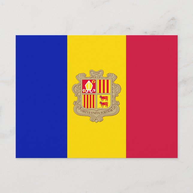 Andorra Flag Postcard (Front)