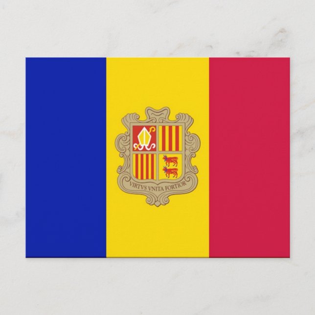 Andorra - Flag - Postcard (Front)