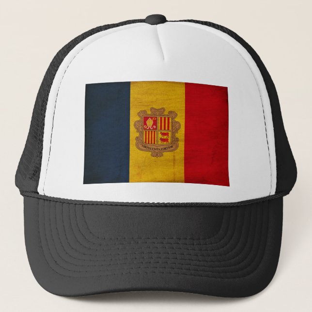 Andorra Flag Trucker Hat (Front)
