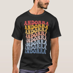 Andorra Groovy Retro Andorran T-Shirt