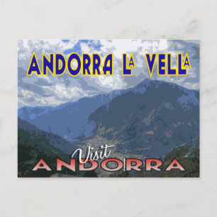Andorra La Vella, Visit Andora postcard